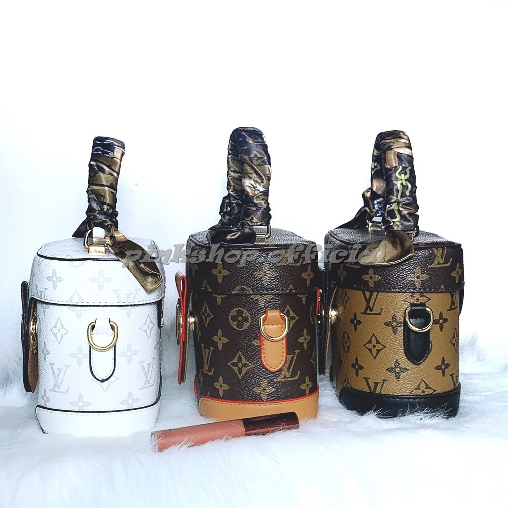 Túi xách nữ cao cấp hàng chuẩn super , Túi đeo chéo nữ hộp tròn kèm dây da full box Pink Shop TSPS25 | BigBuy360 - bigbuy360.vn