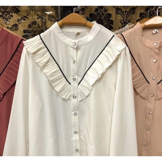 Áo sơ mi chiffon style tiểu thư