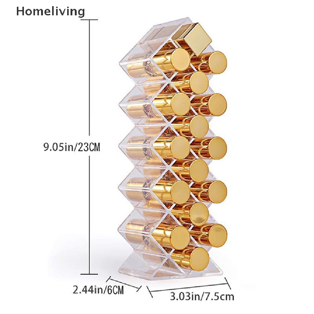 Khay Nhựa Acrylic Trong Suốt 16 / 24 Ngăn Đựng Son Môi Tiện Dụng