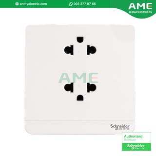 Bộ ổ cắm đôi 3 chấu 16a màu trắng dòng avataron schneider_e83426ues2_we_g19