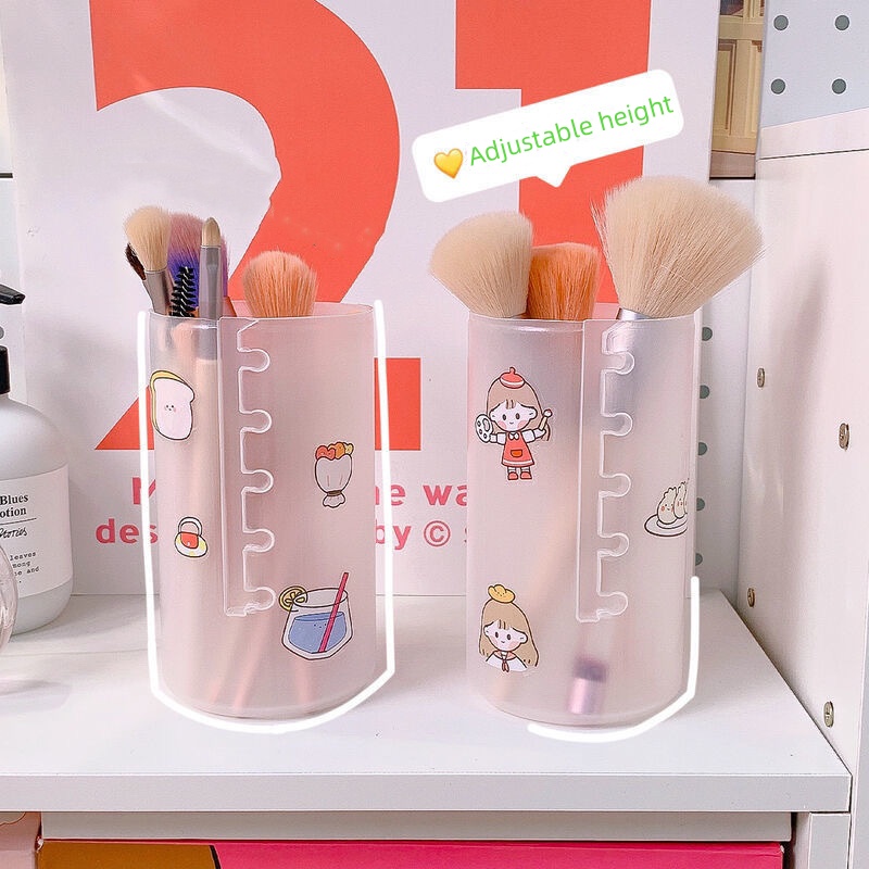 Xô Đựng Cọ Trang Điểm Hình Trụ Có Thể Điều Chỉnh Chiều Cao