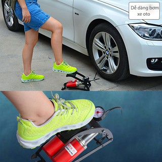 [Mẫu mới] Bơm lốp ô tô đạp chân cho ô tô, xe máy