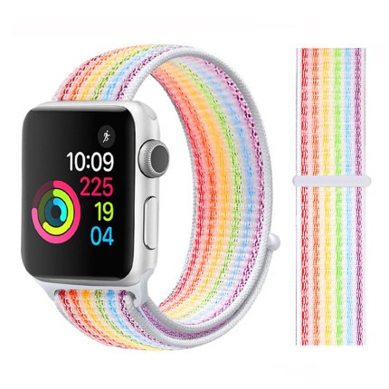 Dây đeo sợi nylon thể thao cho đồng hồ thông minh Apple Watch Series 6 SE 5 4 3 2 1 38mm 40mm