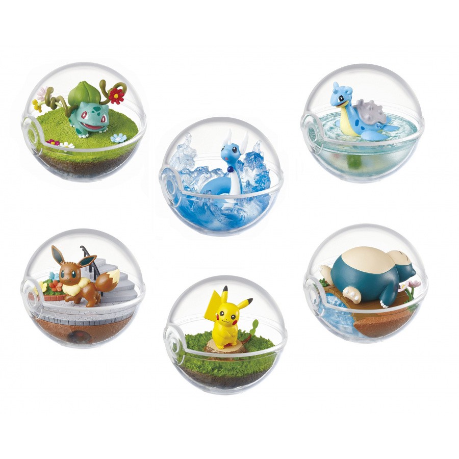 [New] Mô hình chính hãng Re-ment figure PKM Terrarium Collection 1 (Hộp full set 6 mẫu)