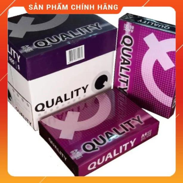 [Nowship] Giấy Photo A4 Quality 80gsm (đủ 500 tờ), Chất lượng giấy siêu mịn - xuất xứ Thái Lan