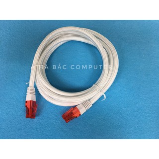 Dây Mạng DÀI 2M Đúc Sẵn 2 Đầu Dây Bọc Dù Lõi Đồng - Cáp Mạng Cat5 Bấm Sẵn