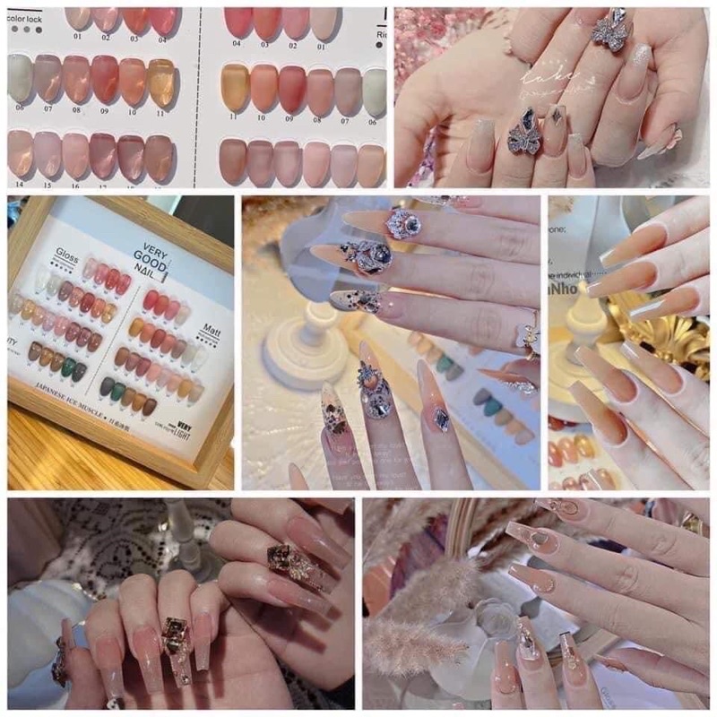 Set Sơn thạch verry good 24 màu THIÊN DI NAIL tặng bảng màu gỗ
