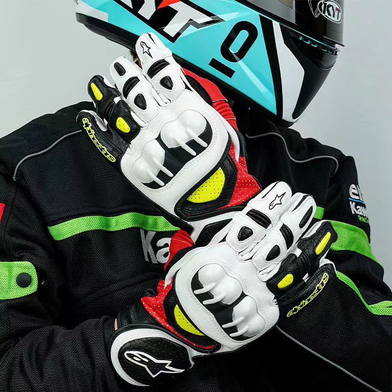 Găng Tay Da Bảo Vệ Ngón Tay Khi Lái Xe Mô Tô Alpinestars GPX GP-X