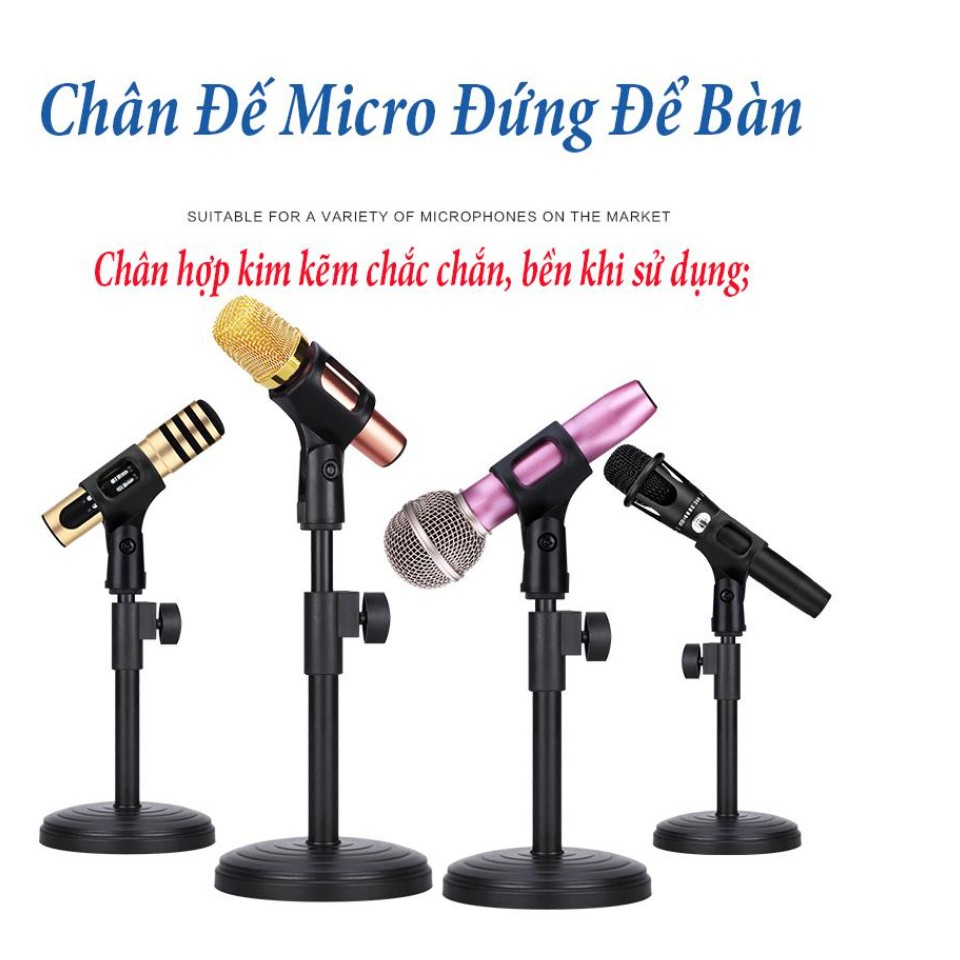 Giá đỡ,chân để bàn kẹp mic thu âm các loại NB-35,JF-12, kẹp 4in1,.. dành cho các loại mic thu âm bm900,scv8,at100,...