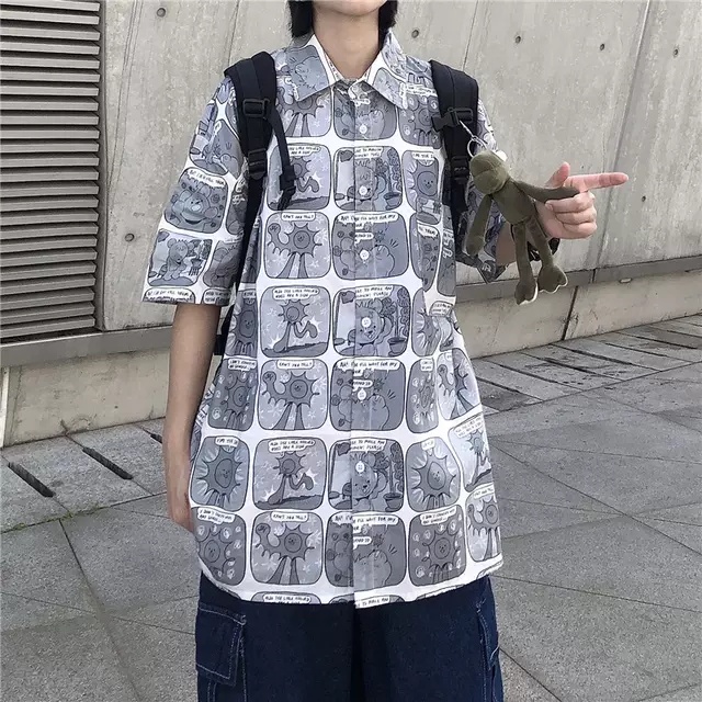 Áo Sơ Mi Ca-Rô Tay Ngắn Thời Trang Dành Cho Nữ Dễ Thương