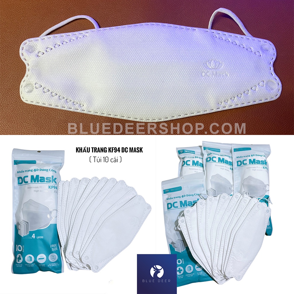 Khẩu Trang 4D KF94 BÔNG SEN VÀNG Chống Bụi Mịn Và Kháng Khuẩn cao cấp