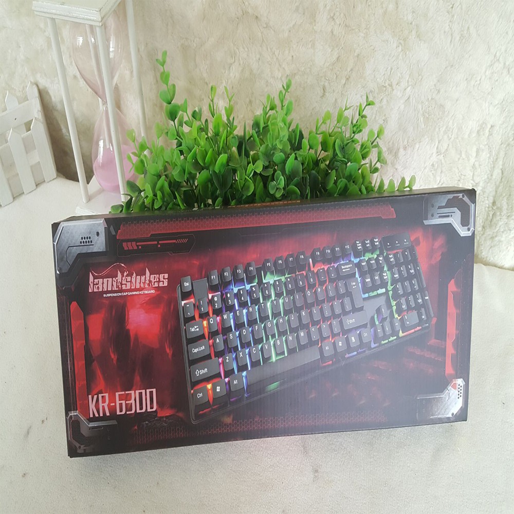 Bàn phím LED giả cơ game KR6300