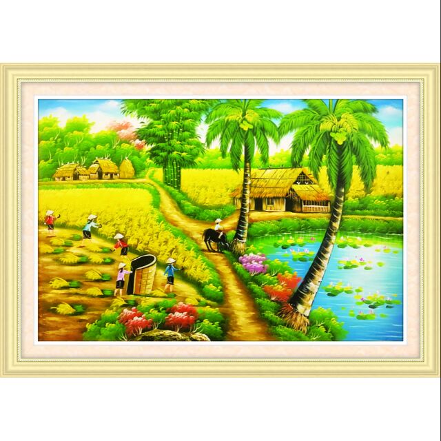Tranh thêu 3d phong cảnh 53470