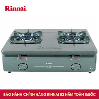 Bếp gas đôi Rinnai RV-4680G - Đánh lửa IC (PIN) Ngắt gas tự động, Bảo hành chính hãng 2 năm