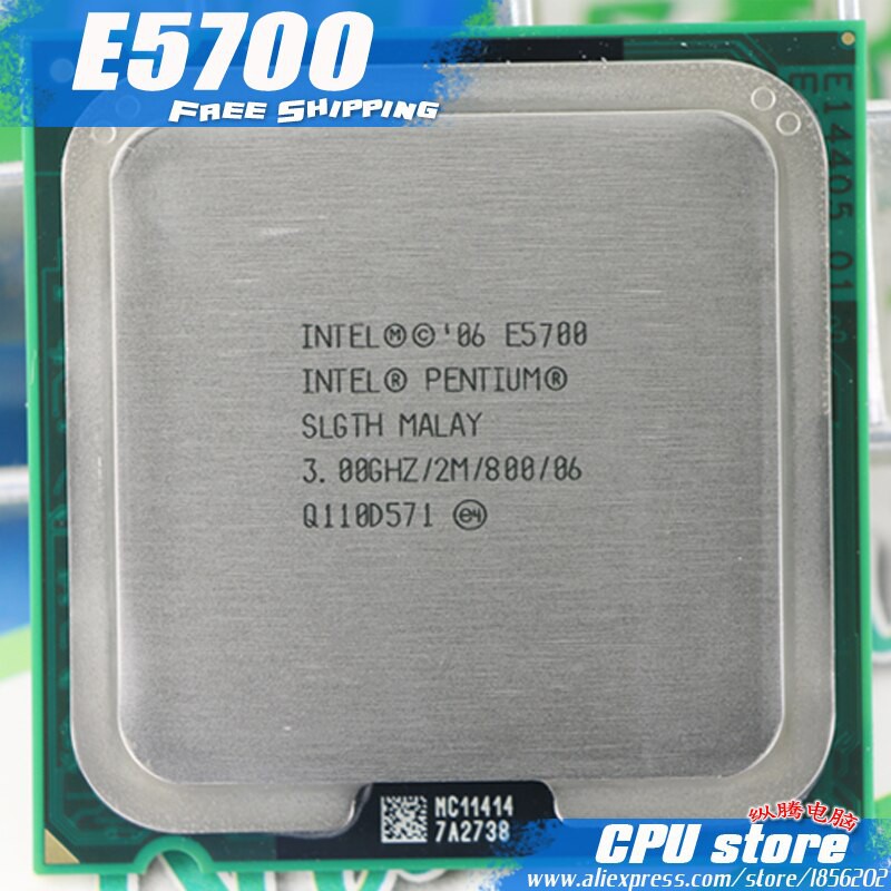 CPU Intel Pentium E5200 đến  E6600