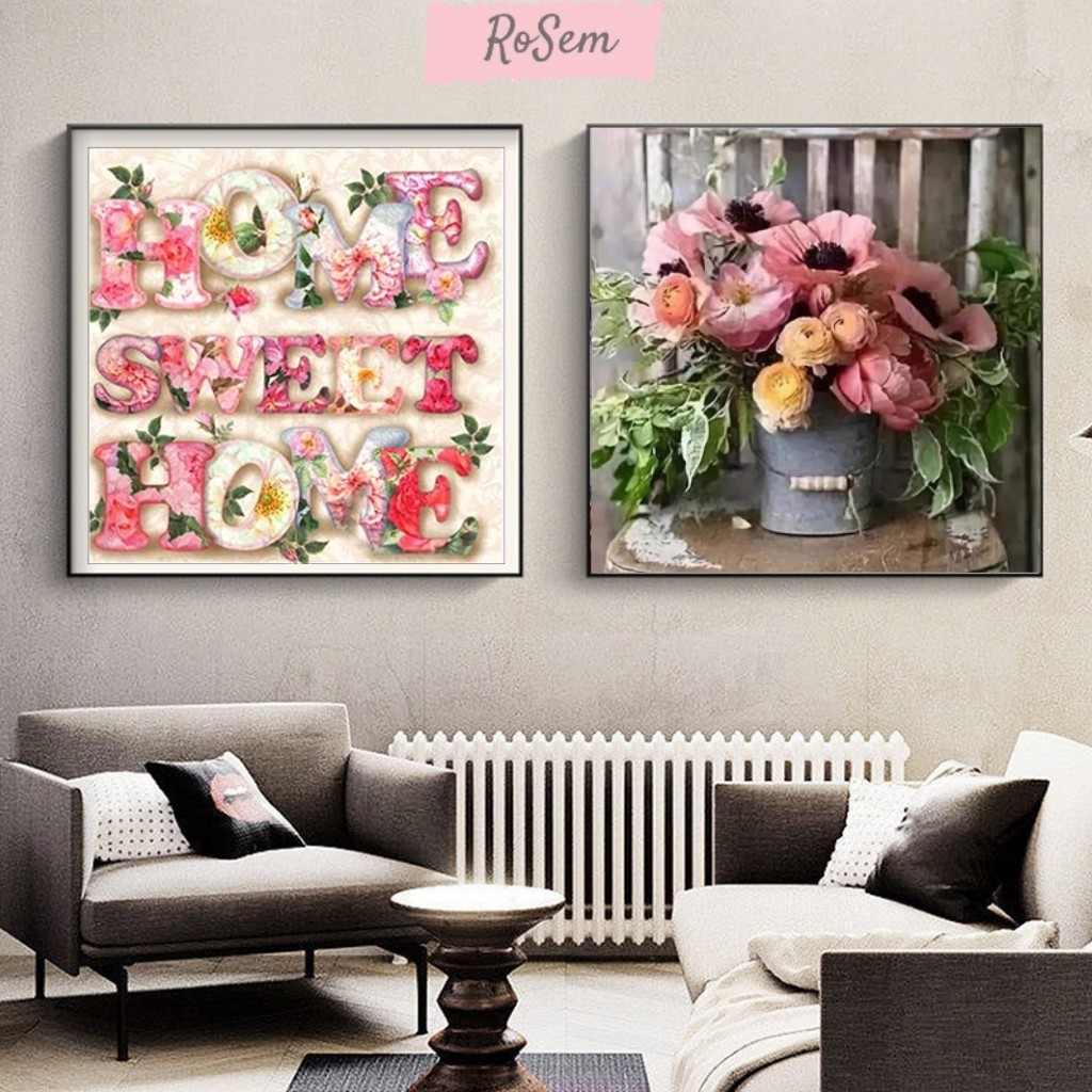 Tranh đính đá 5D tự làm nhiều mẫu có sẵn (đủ dụng cụ đi kèm) | BigBuy360 - bigbuy360.vn