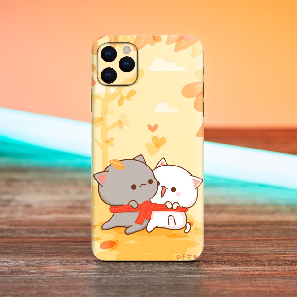 Miếng Dán Skin Điện Thoại In Hình Mèo Béo Cho Ip 6/ 7/ 8/ X/ XS/ 11/ 11 Pro Max Và Các Dòng Máy Android