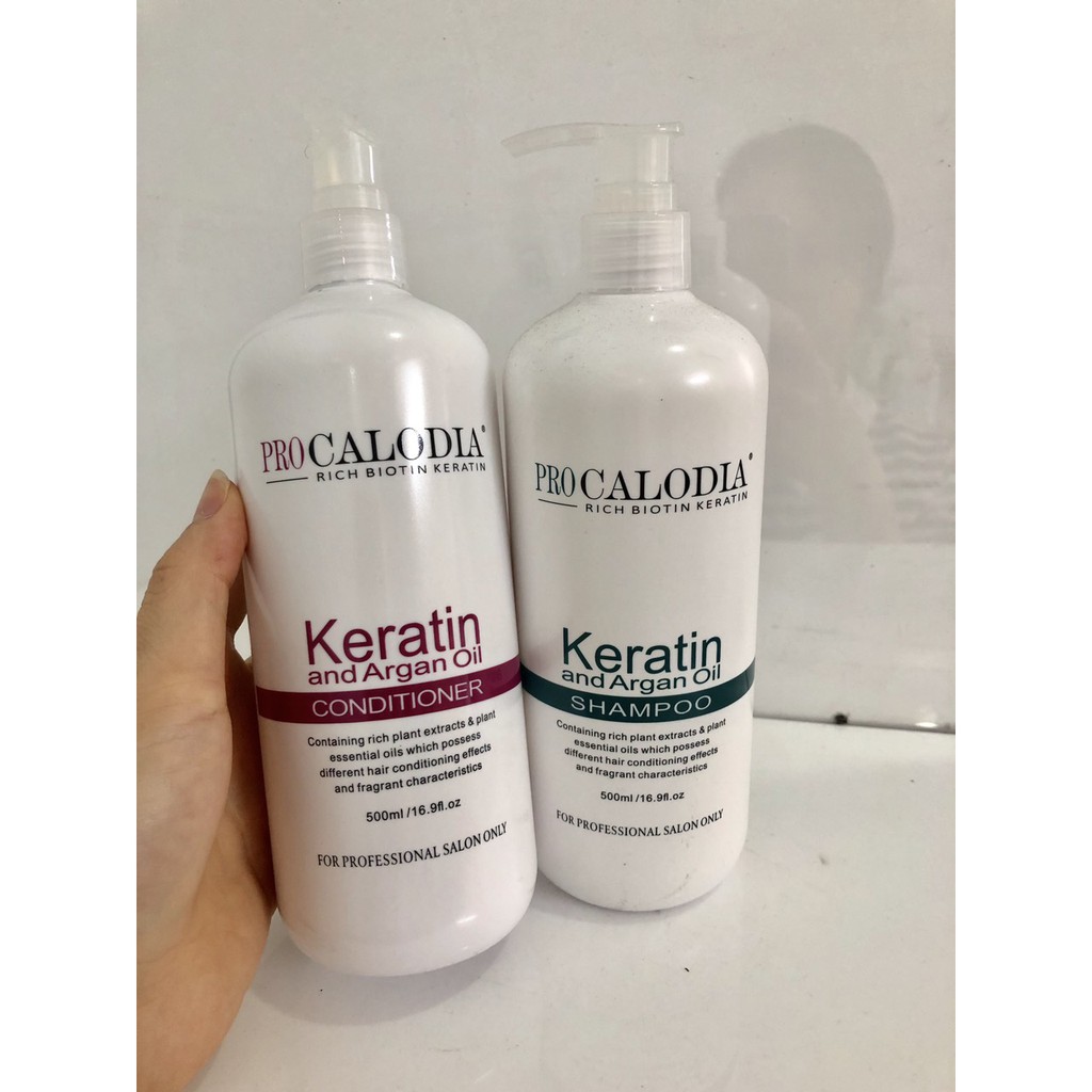 DẦU GỘI XẢ PROCALODIA KERATIN PHỤC HỒI TÓC HƯ TỔN 500ML