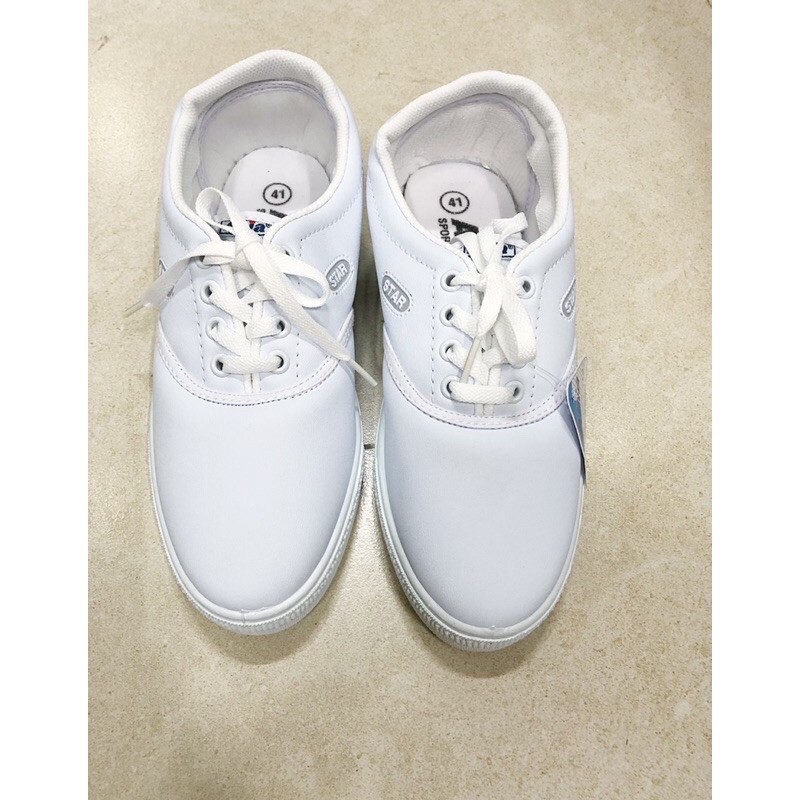 Giày bata trắng asia da không thấm nước đi học đi lễ đi chơi | BigBuy360 - bigbuy360.vn