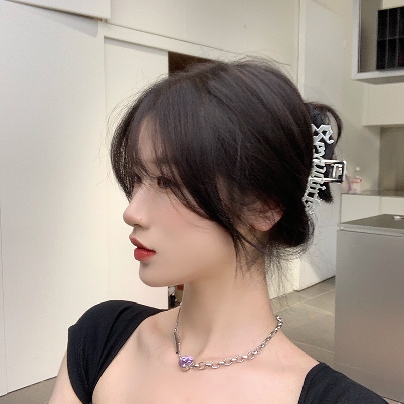 Kẹp Tóc Hình Cá Mập Màu Bạc 19A1264 Thời Trang Hàn Quốc Độc Đáo