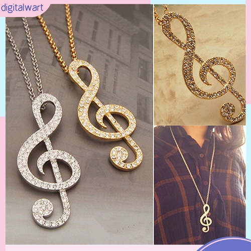 Vòng cổ Mặt Nốt Nhạc Đính Đá Thời Trang Cho Nữ