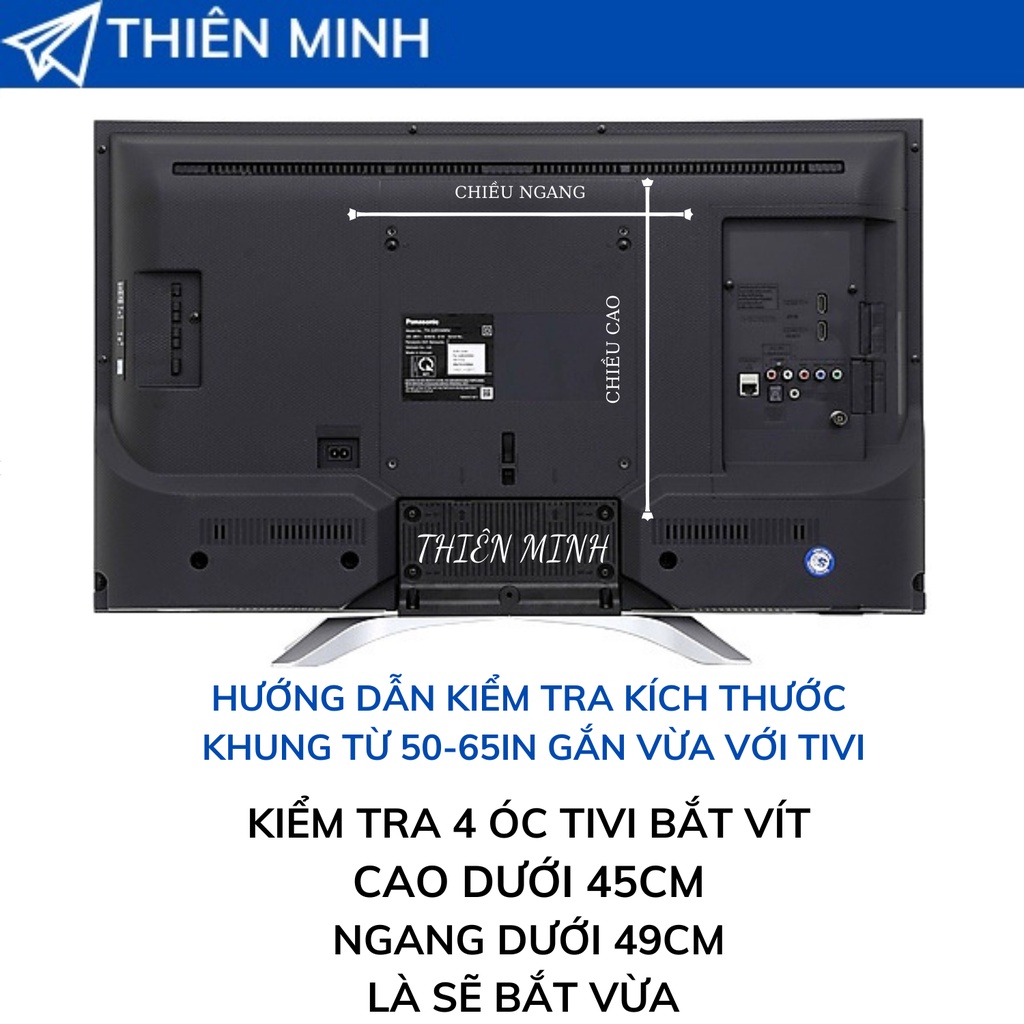 KHUNG TREO GIÁ TREO TIVI CỐ ĐỊNH - NGHIÊNG- XOAY TỪ 24"-63"