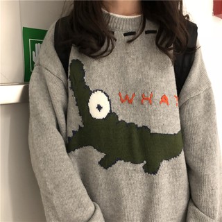 [ORDER] Áo len đôi hình cá sấu freesize nam nữ