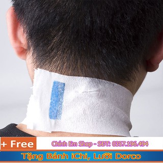 Combo 5Cuộn Giấy Quấn Cổ Barber Tóc Nam (Tặg Bánh iChi, Lưỡi D0rco)