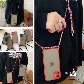 Ốp Lưng Bảo Vệ Kèm Dây Đeo Cổ Cho Iphone 6 6s 7 8 Plus 11 12 Pro Max X Xr Xs Max Se 2020