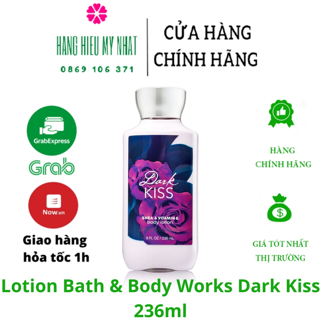 [Bill mỹ] Lotion Bath &amp; Body Works Dark Kiss 236ml