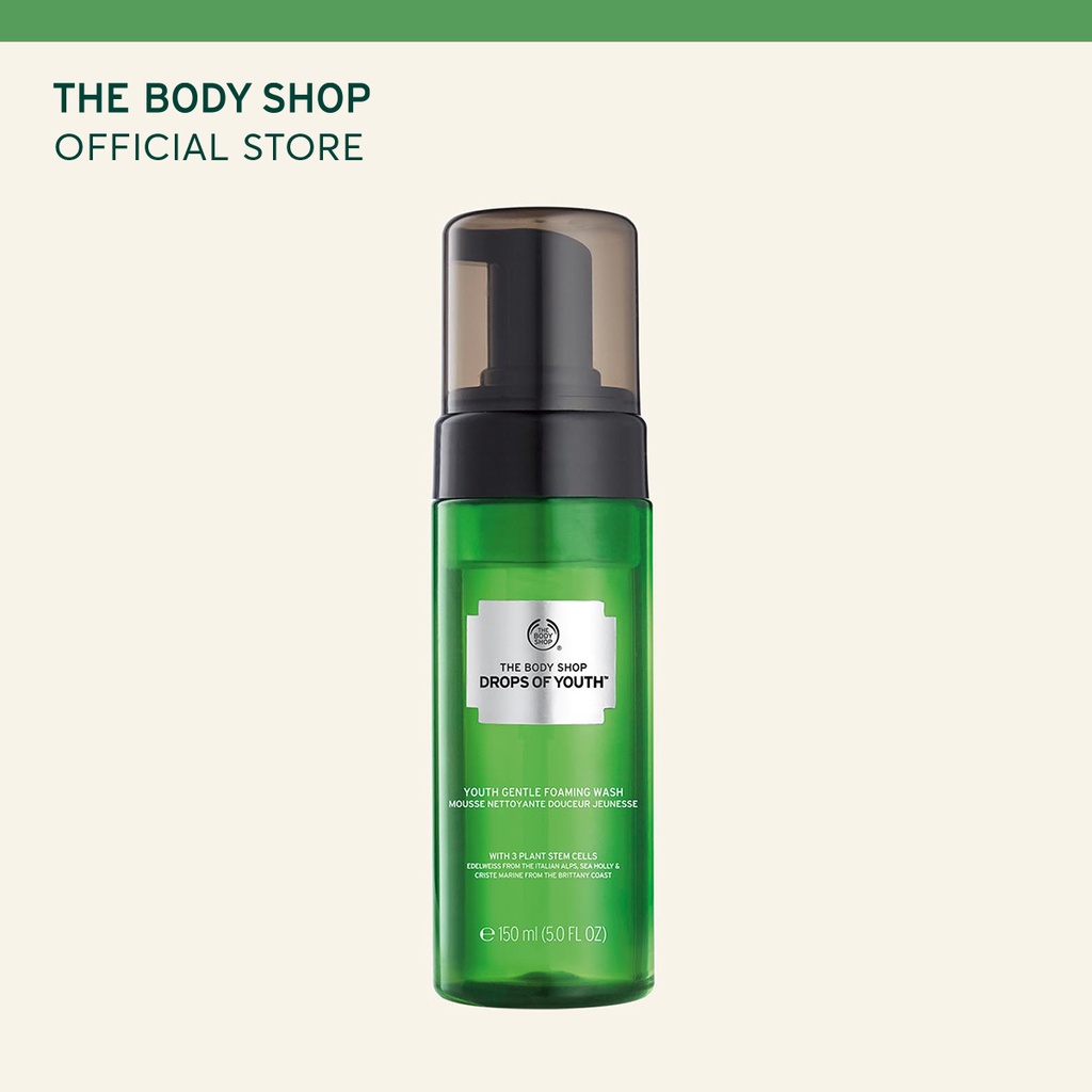 Sữa rửa mặt tạo bọt dịu nhẹ The Body Shop Drops Of Youth™ youth gentle foam wash 150ml