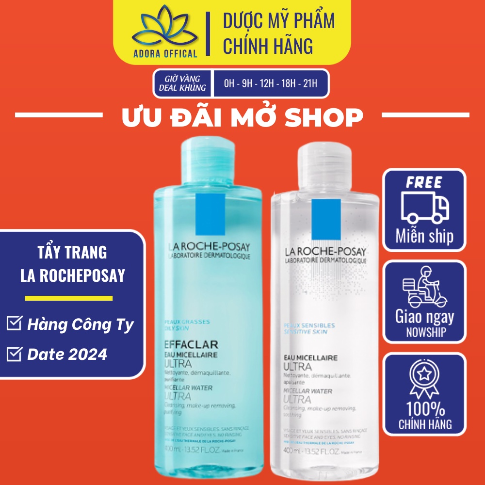 Nước tẩy trang La Roche Posay Dành cho da dầu và da nhạy cảm 400ml