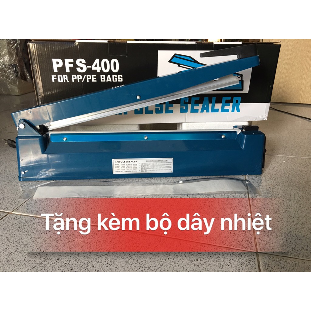 Máy hàn miệng túi 40cm , máy hàn miệng túi ni lông dập tay 40 Cm