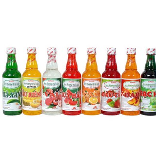 Siro hương hoa quả các vị chai 500ml