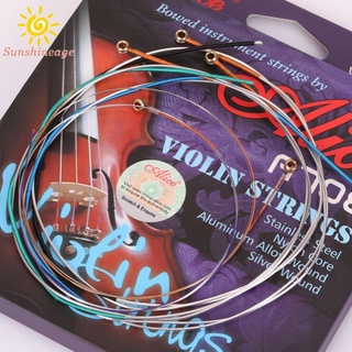 SUNAGE- ~Alice Pro Violin Strings EADG 4/4 Nylon Core Full Size Extra Single E String  readystock hot sale 2021 new【SUNAGE-HOT Fashion】