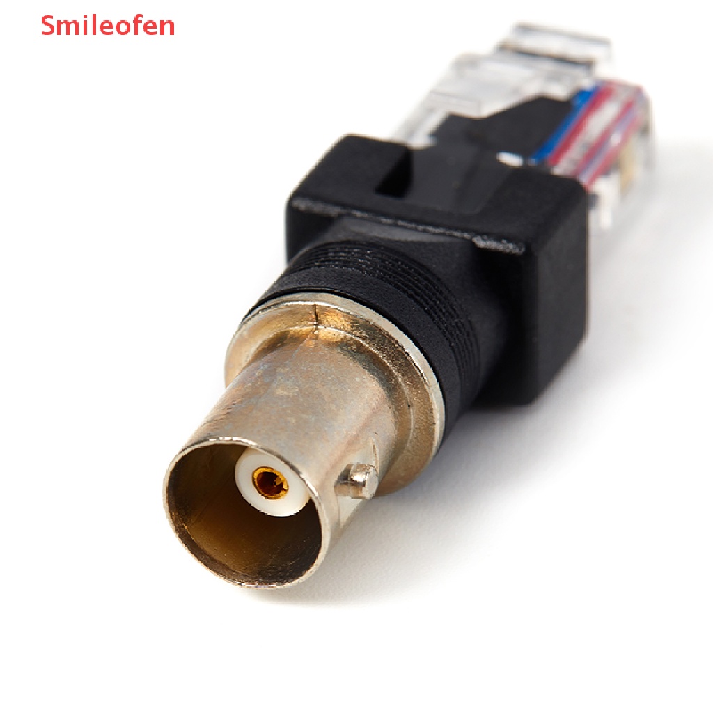 1 Đầu Nối BNC Female Sang RJ45 Male Plug RF Màu Đen Mới