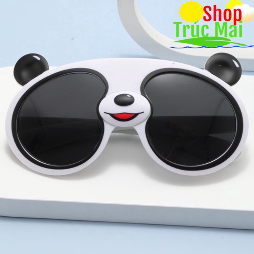 Kính Mát Chống tia hồng ngoại Hình panda đáng yêu kính gấu cho bé