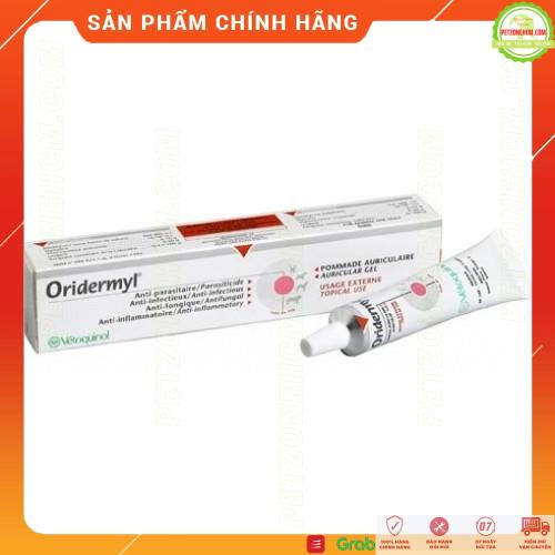 Oridermyl 10g Pháp ngăn viêm tai cho chó mèo ⚜ FREESHIP ⚜ Tuýp bôi viêm tai ngoài - tai giữa - nấm - ký sinh trùng