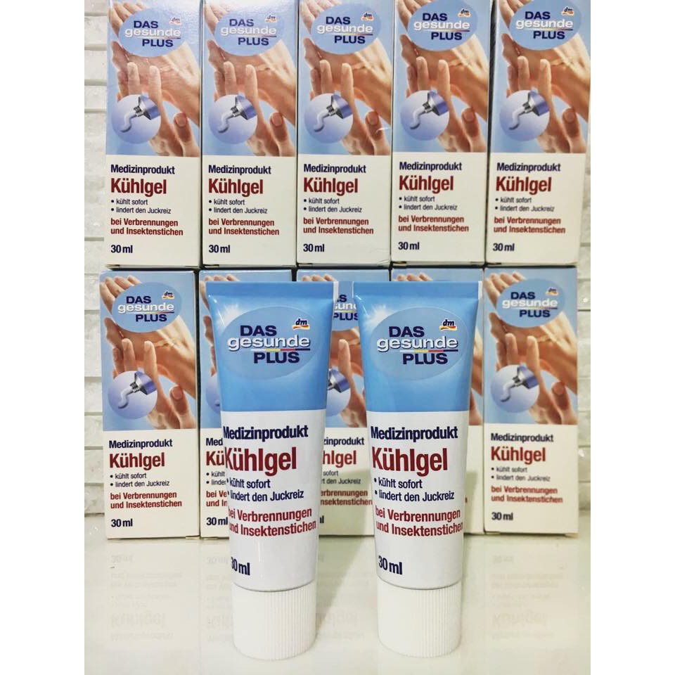 Gel bôi làm mát da : trị phỏng, vết muỗi đốt Kuhlgel