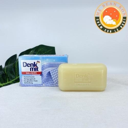 Bánh xà phòng tẩy trắng làm sạch cổ tay nách áo sơ mi Denkmit của Đức 100g đánh bay vết bẩn cứng đầu nhất - mẹ bean bon