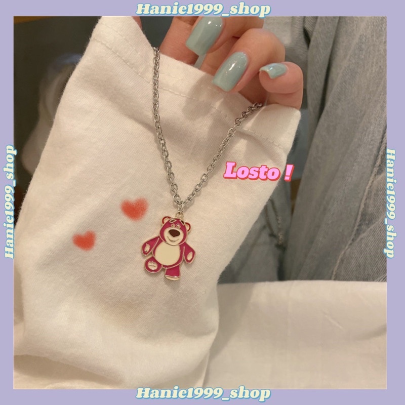 Dây chuyền gấu dâu Losto 🍓 QUÀ TẶNG ĐẾN MỌI NGƯỜI 🫶🏻