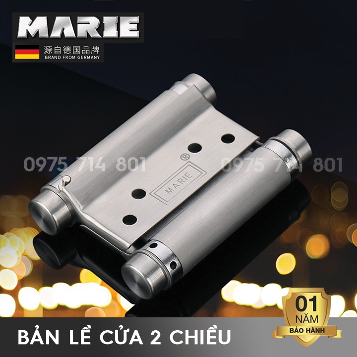 Bản lề 2 chiều kép inox 3inch 4inch 5inch 6inch tải 5-25kg / tay phụ kiện Marie chính hãng - Hàng Cao cấp