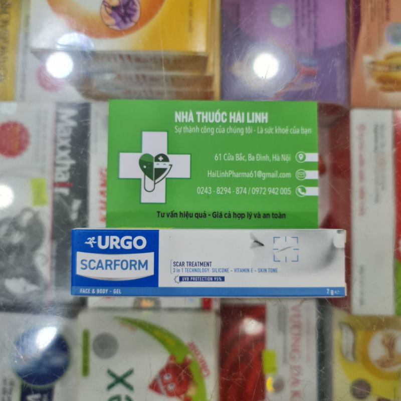 Kem mờ sẹo Urgo Scarform ⚡ Tặng quà ⚡ Tuýp 7g Nhập khẩu Pháp Hiệu quả