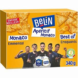 BÁNH MẶN BELIN MONACO VỊ PHÔ MAI EMMENTAL CHEESE 50G