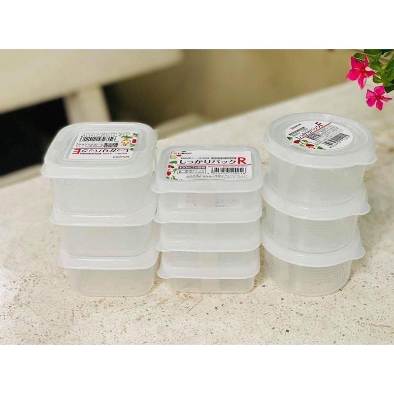 Bộ hộp Nhật Bản đựng đồ ăn dặm, trữ đông đủ size cho bé