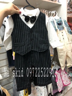  Set bộ công tử 3 ch tiết cho bé trai
