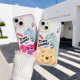 Ốp Điện Thoại Trong Suốt Họa Tiết Gấu Pooh Dễ Thương Cho Samsung Galaxy A73 4G 5G A52 A71 A53 A13 A10S A32 A03 M52 A12 A21s A30 A50 S21 S20FE