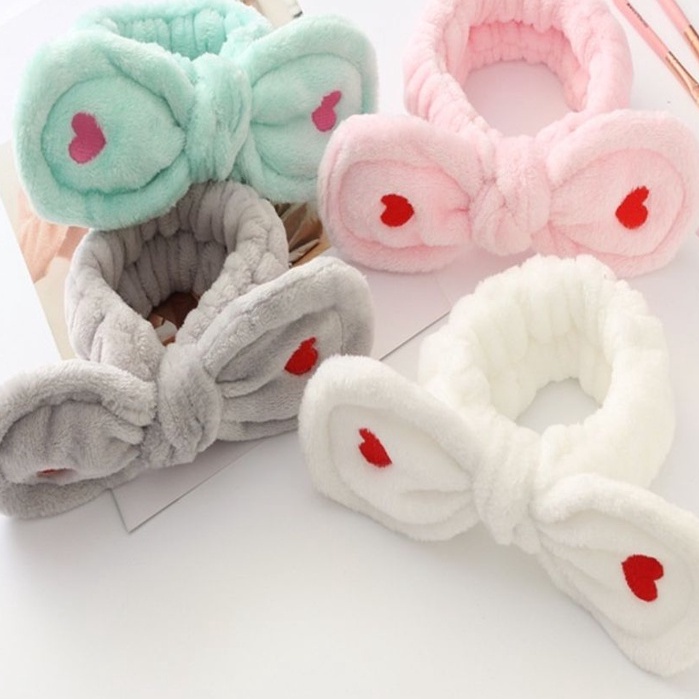 Bờm  𝐅𝐑𝐄𝐄𝐒𝐇𝐈𝐏  Băng đô trang điểm bờm tóc rửa mặt cho nữ cài tóc makeup nam phụ kiện tóc spa vải nhung Hàn Quốc #bom