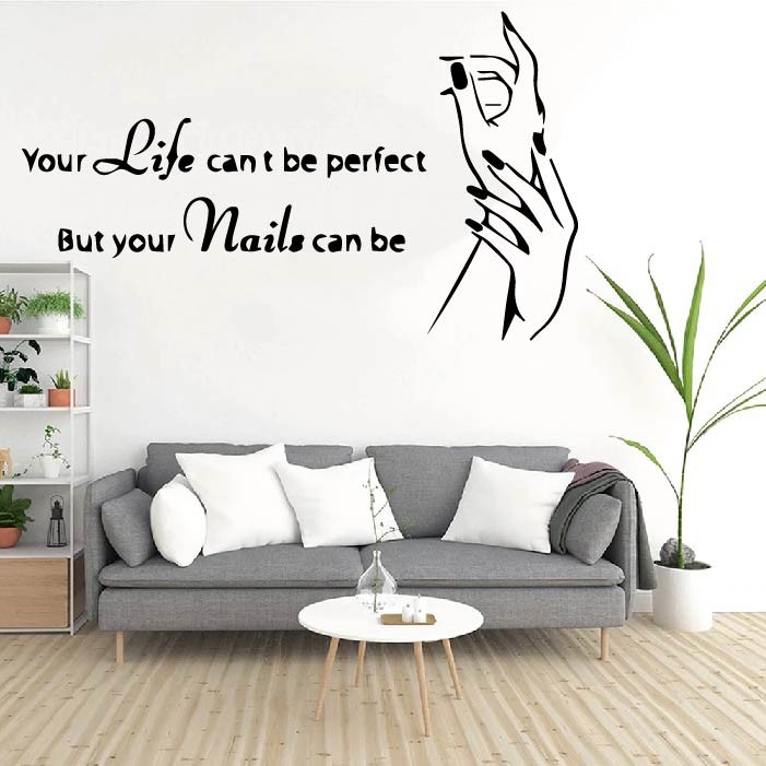 Decal Trang Trí Cửa Tiệm Nail - Spa - HairSalon - Nối Mi, tạo điểm nhấn của tiệm với khách hàng P9
