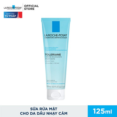 Sữa rửa mặt tạo bọt dành cho da hỗn hợp và da dầu quá nhạy cảm La Roche-Posay Toleriane Foaming Cream 125ml | BigBuy360 - bigbuy360.vn
